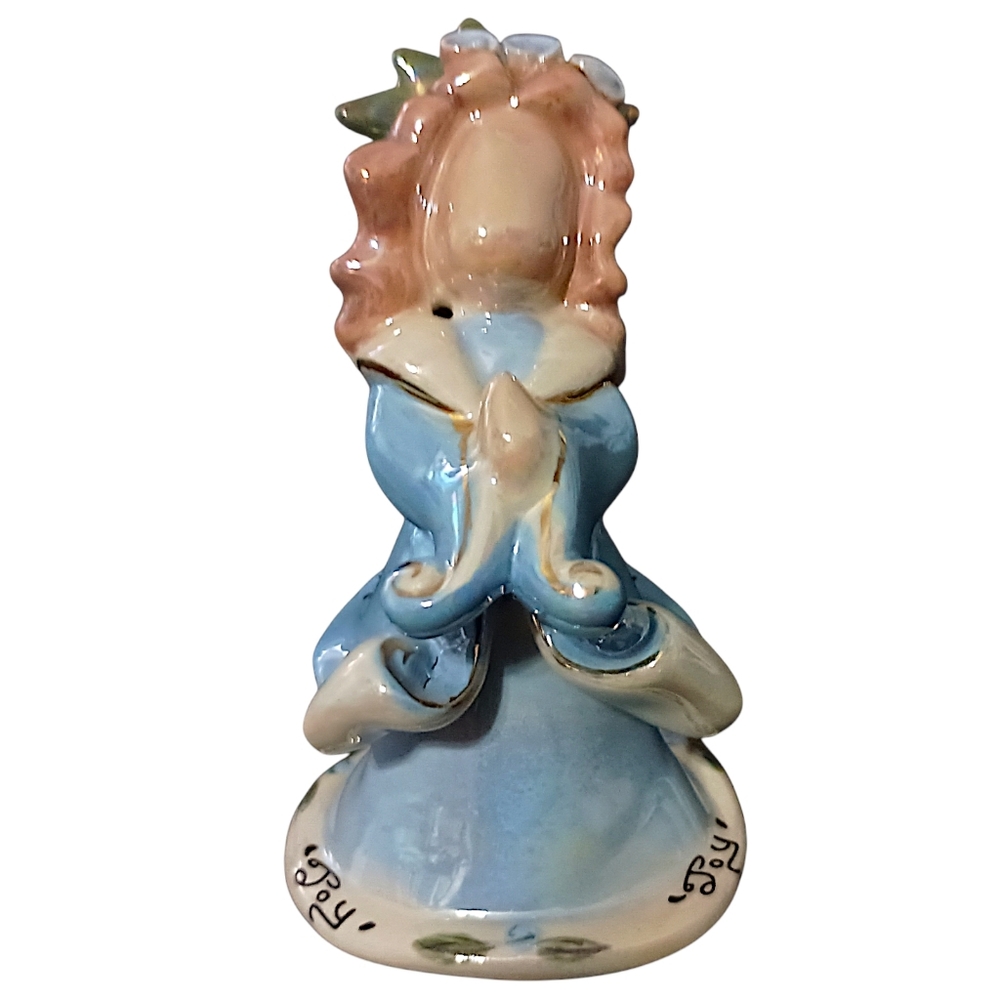 Blue Sky Clayworks Angel Ornament Joy‎ Heather Goldminc Christmas Blue Ceramic